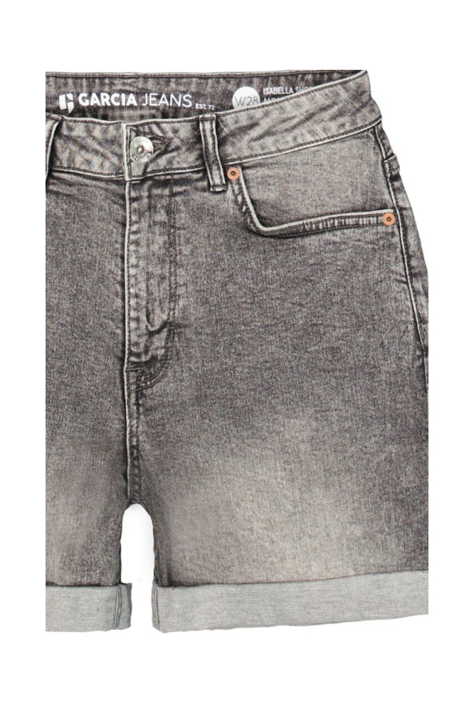 Garcia grijze dames korte broek | Close up