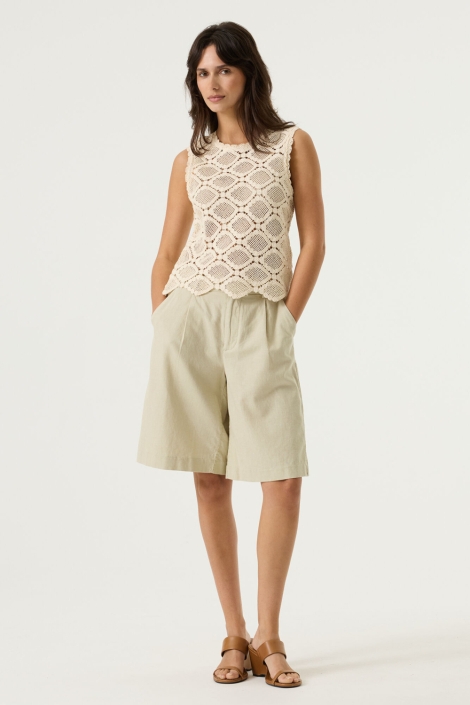 Garcia groene dames korte broek | Model