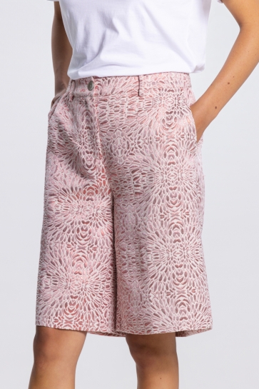 Juffrouw Jansen Korte broek RIEMKE SS26 SHORT MJ 441 METALL 000349 BLUSH