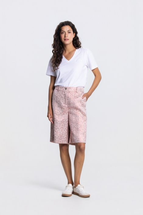 Juffrouw Jansen roze dames korte broek | Model