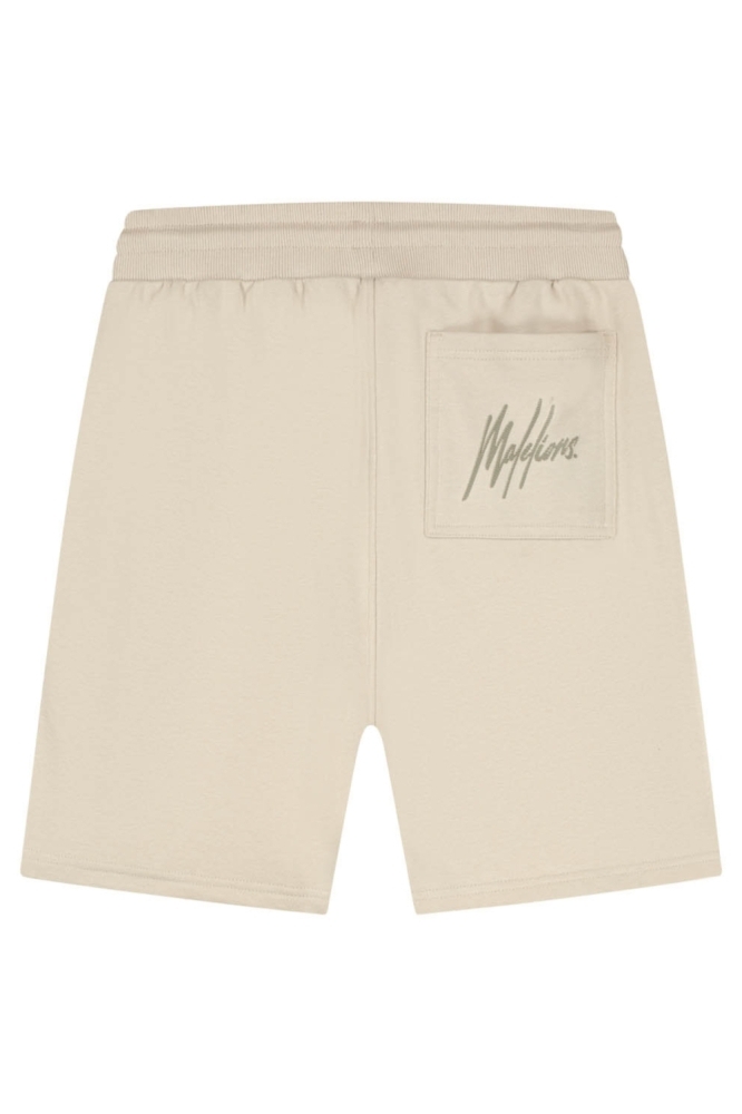 Malelions taupe heren korte broek | Achteraanzicht
