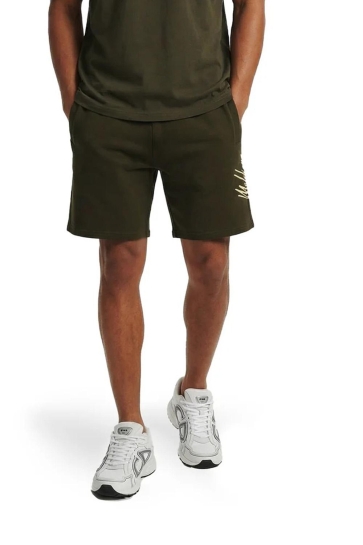Malelions Korte broek SPLIT SHORTS MMC30026013 VINTAGE GREEN