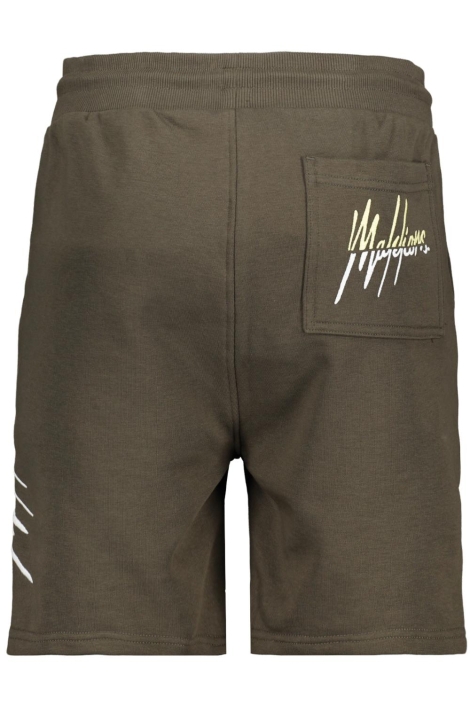 Malelions groene heren korte broek | Achteraanzicht