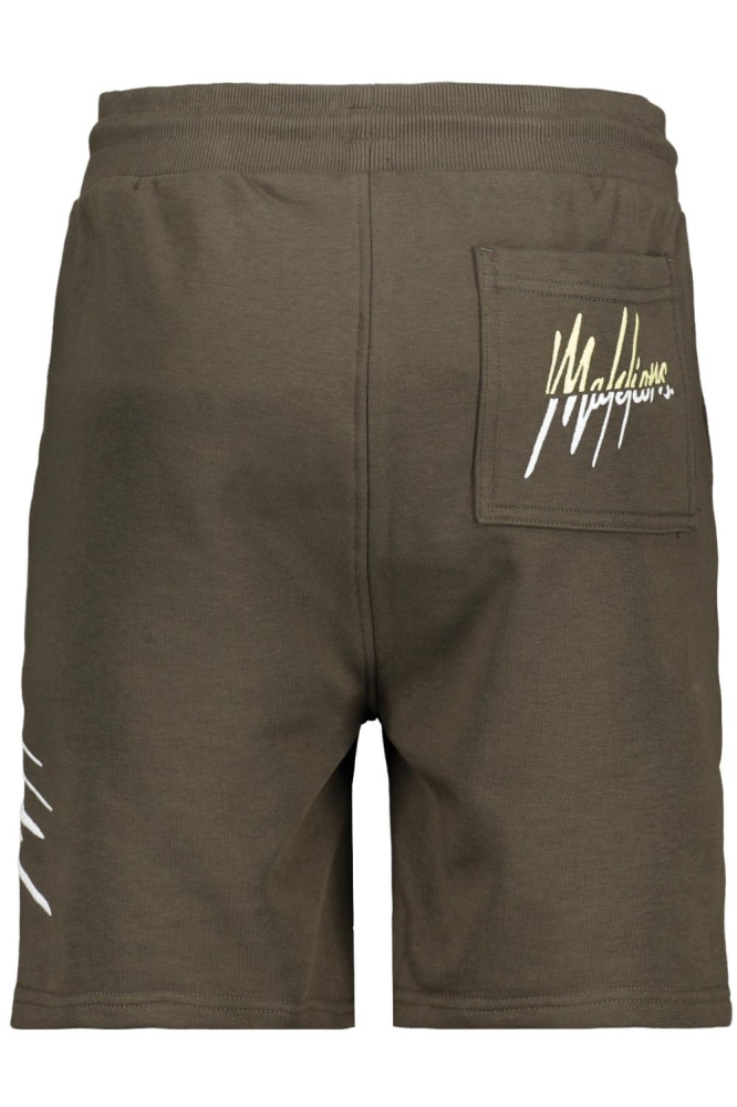 Malelions groene heren korte broek | Achteraanzicht