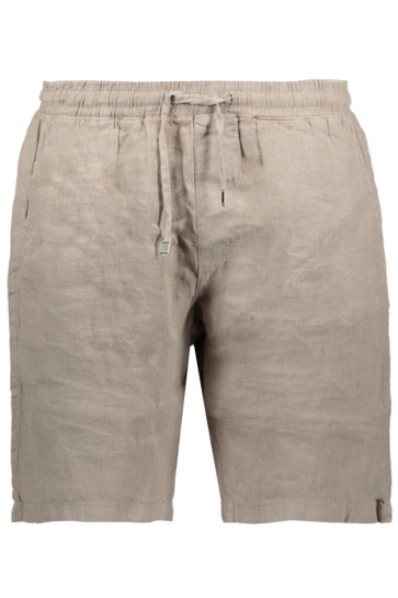 Malelions Broek PREMIUM LINEN SHORTS MPD30026005 BEIGE