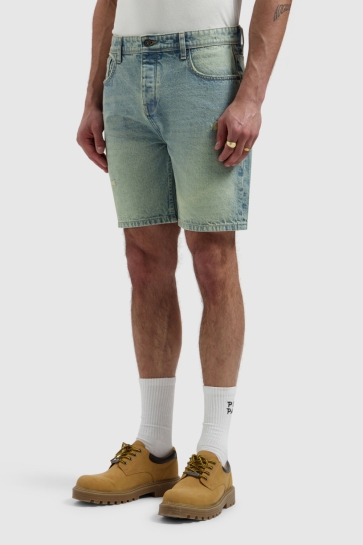 Pure Path Korte broek THE OWEN W1654 88 DENIM BLUE GREEN