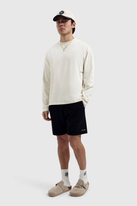 Pure Path zwarte heren korte broek | Model