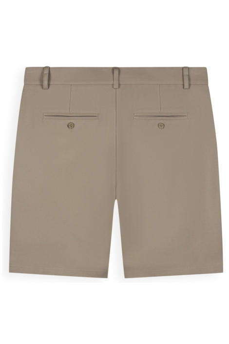Pure Path taupe heren korte broek | Achteraanzicht