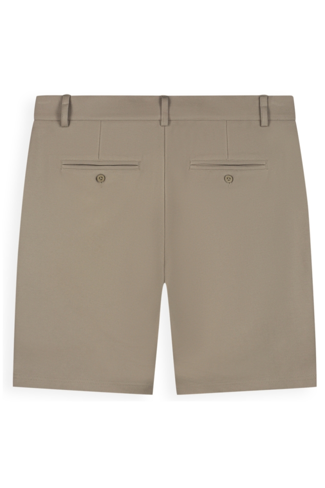 Pure Path taupe heren korte broek | Achteraanzicht