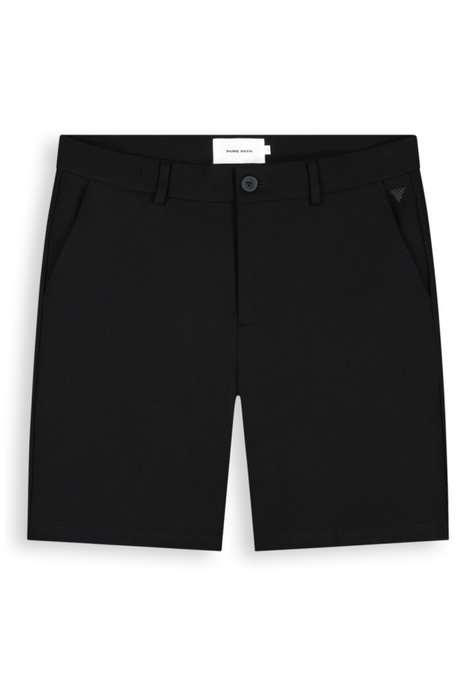 Pure Path zwarte heren korte broek | Vooraanzicht