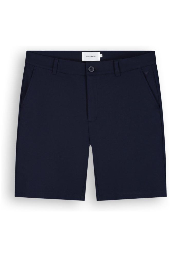 Pure Path blauwe heren korte broek | Vooraanzicht