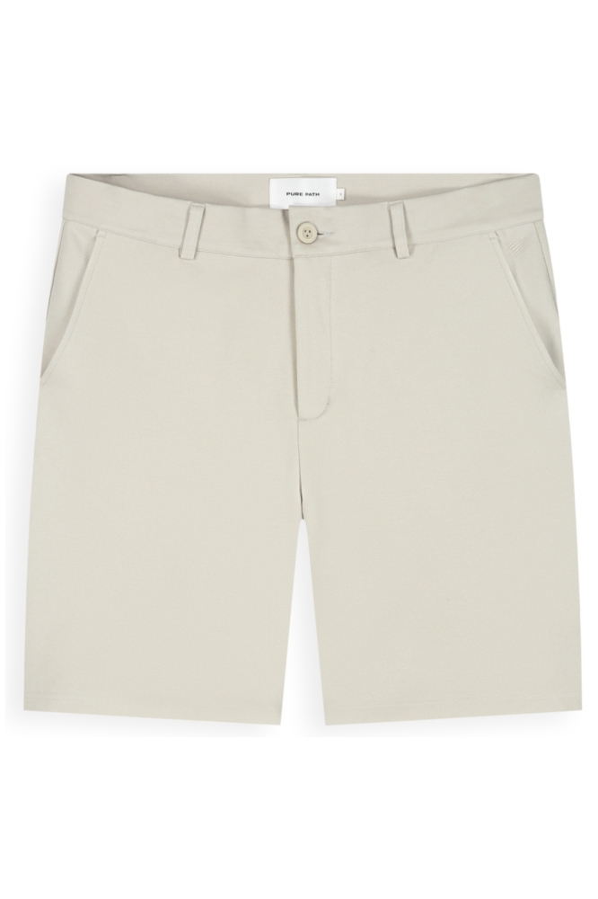 Pure Path zand heren korte broek | Vooraanzicht