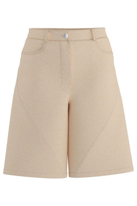 Hypedrop beige dames korte broek | Vooraanzicht