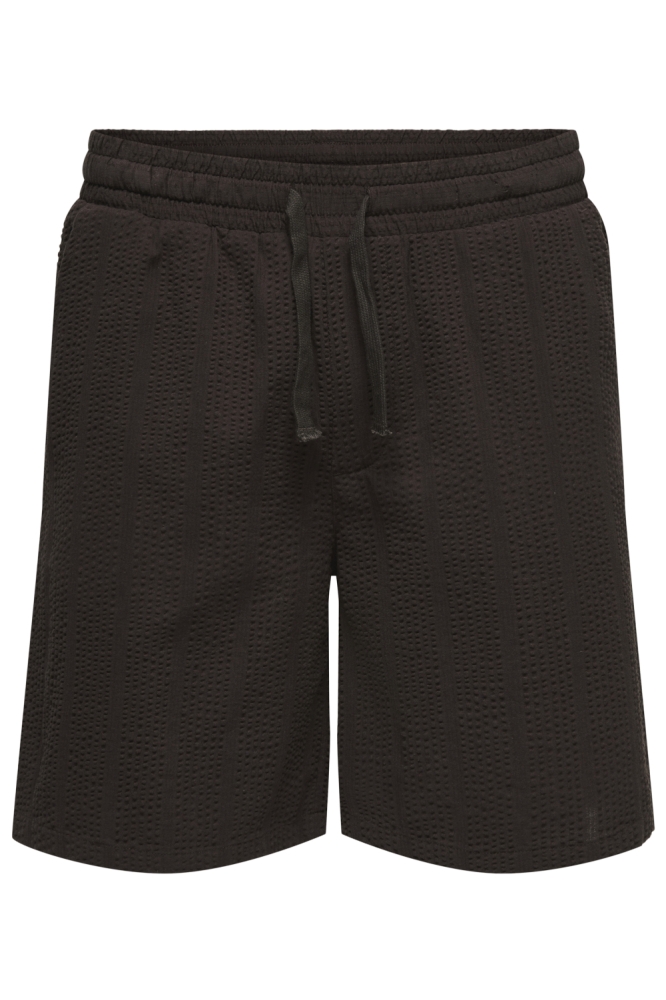 Only & Sons bruine heren korte broek | Vooraanzicht