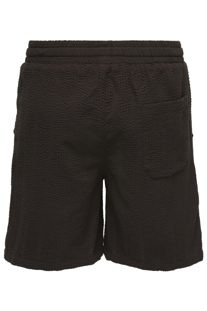Only & Sons bruine heren korte broek | Achteraanzicht