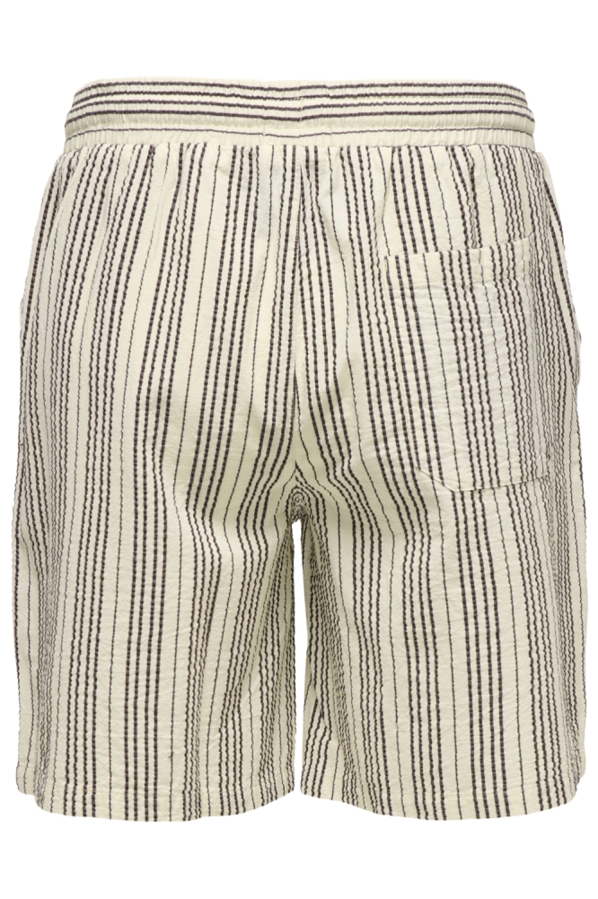 Only & Sons ecru heren korte broek | Achteraanzicht