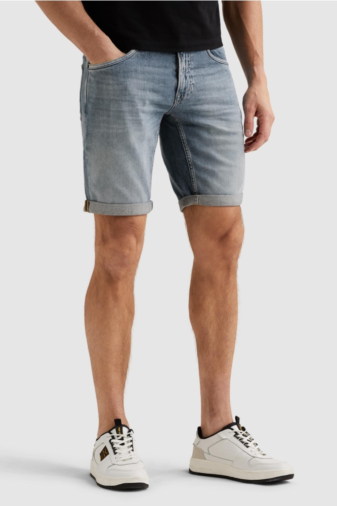 PME legend blauwe heren korte broek | Model zijaanzicht