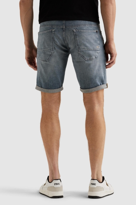 PME legend blauwe heren korte broek | Model achteraanzicht