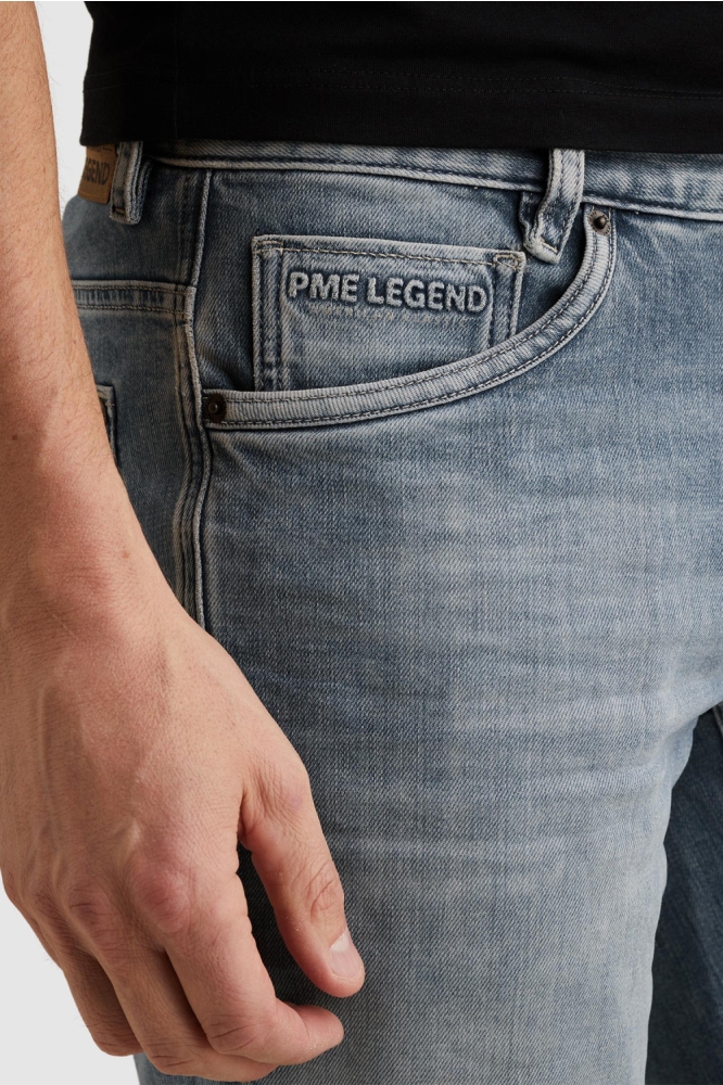 PME legend blauwe heren korte broek | Close up