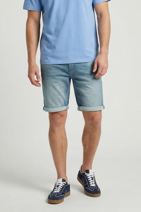 Cars blauwe heren korte broek | Model vooraanzicht