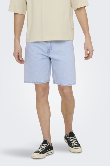 Only & Sons Korte broek ONSEDGE PIM BOX DNM SHORTS NOOS 22036632 LIGHT BLUE DENIM