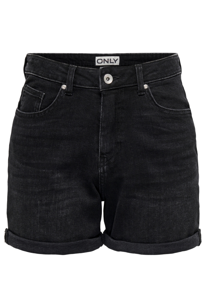 Only zwarte dames korte broek | Vooraanzicht