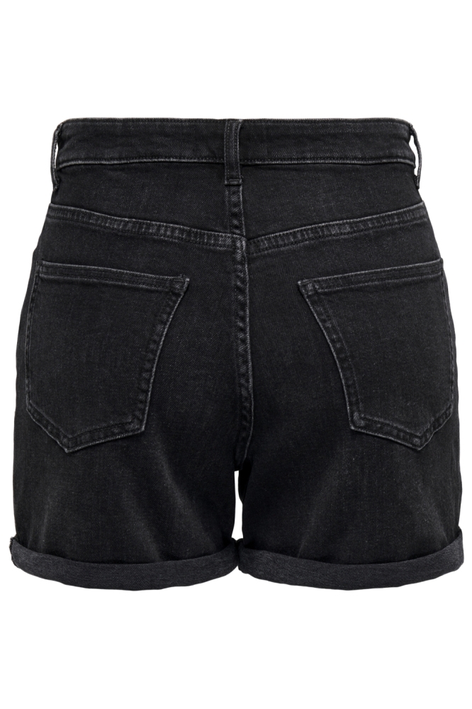 Only zwarte dames korte broek | Achteraanzicht