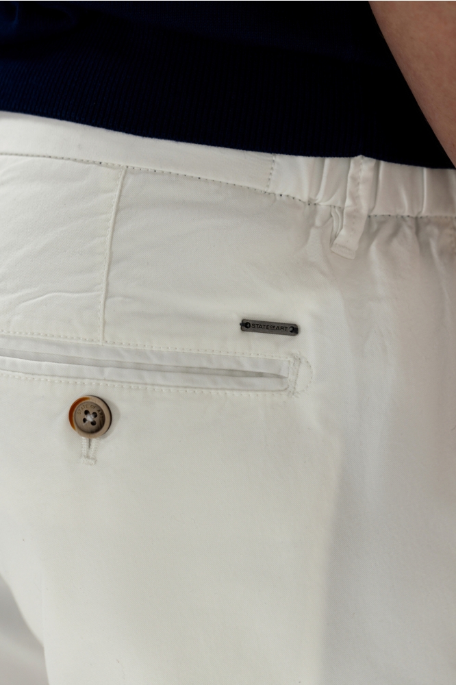 State of Art witte heren korte broek | Close up