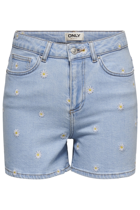 Only blauwe dames korte broek | Vooraanzicht