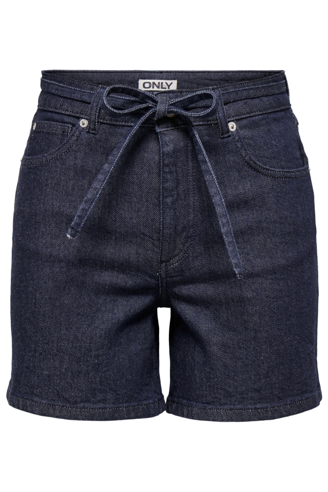 Only blauwe dames korte broek | Vooraanzicht