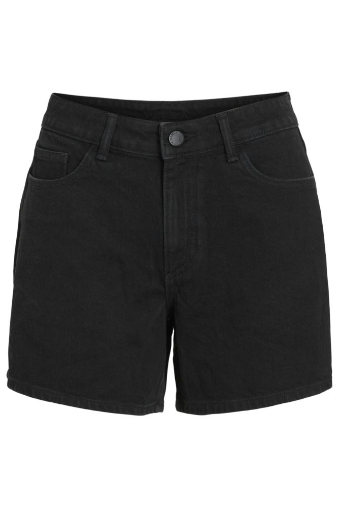 Vila zwarte dames korte broek | Vooraanzicht