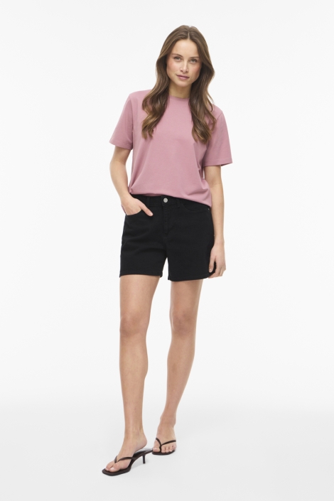 Vila zwarte dames korte broek | Model
