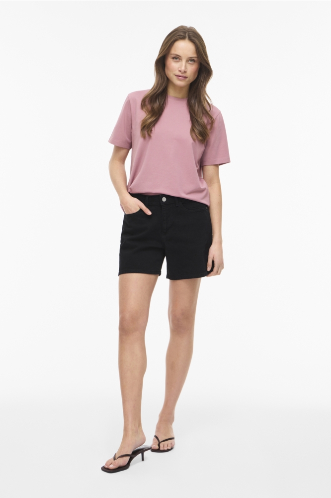 Vila zwarte dames korte broek | Model