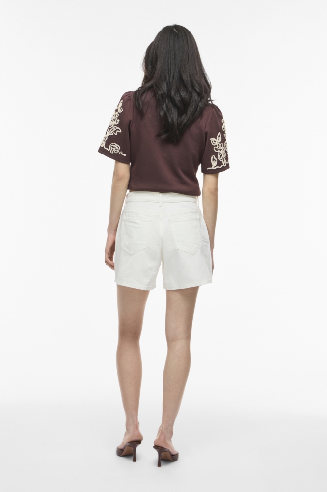 Vila witte dames korte broek | Model