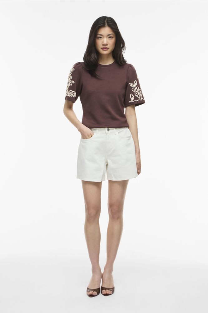 Vila witte dames korte broek | Model