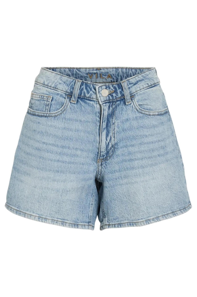 Vila blauwe dames korte broek | Vooraanzicht