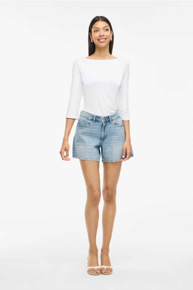 Vila blauwe dames korte broek | Model