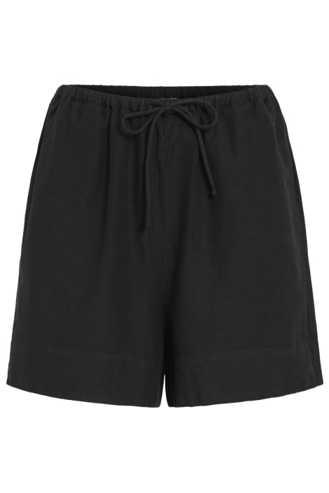 Vila zwarte dames korte broek | Vooraanzicht