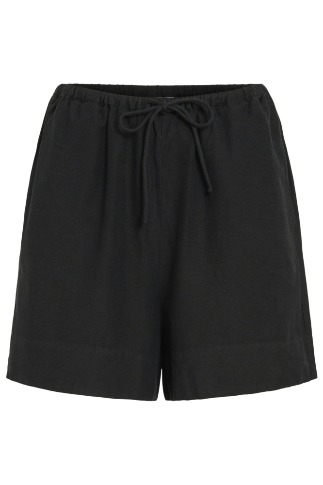 Vila zwarte dames korte broek | Vooraanzicht