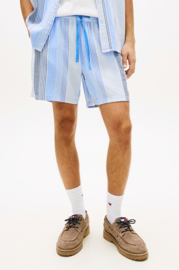 Tommy Jeans Broek TJM TEXTURED STRIPE DM0DM22830 C3Q SWEET BLUE STRIPES