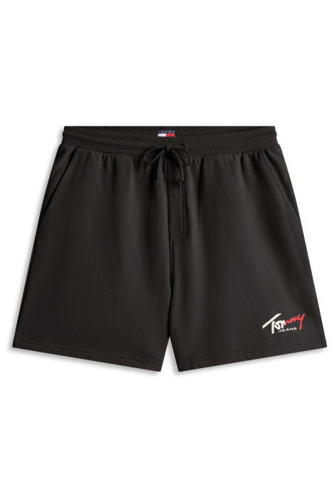 Tommy Jeans zwarte heren korte broek | Vooraanzicht