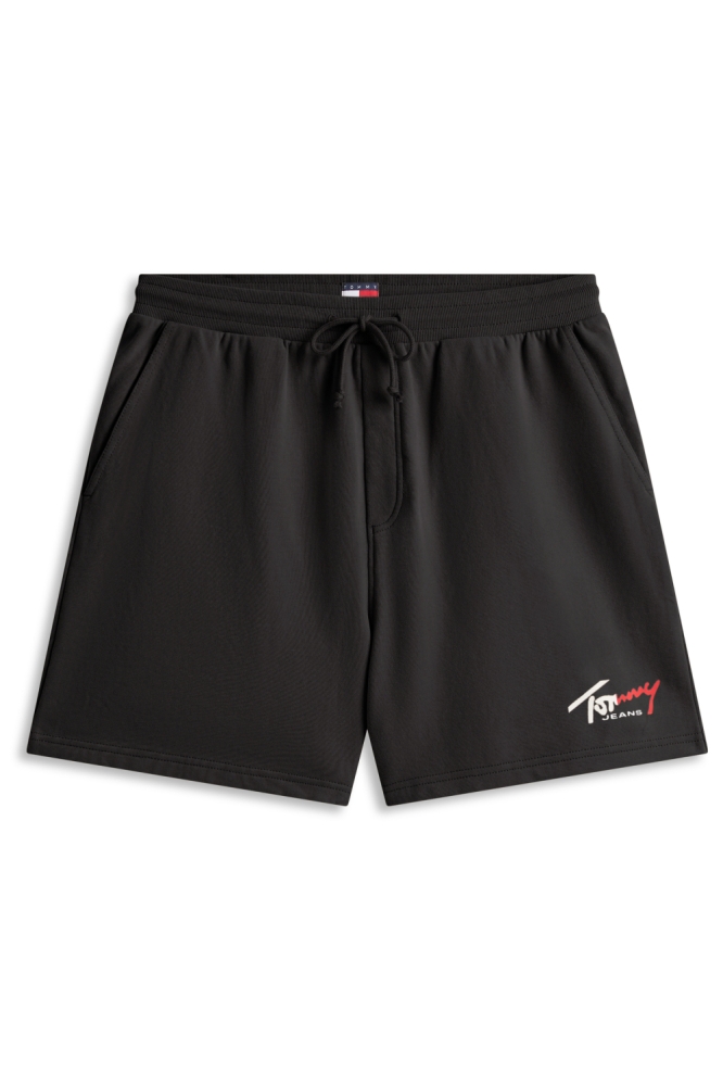 Tommy Jeans zwarte heren korte broek | Vooraanzicht
