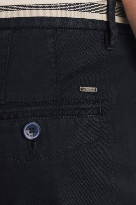 State of Art blauwe heren korte broek | Kleurstaal