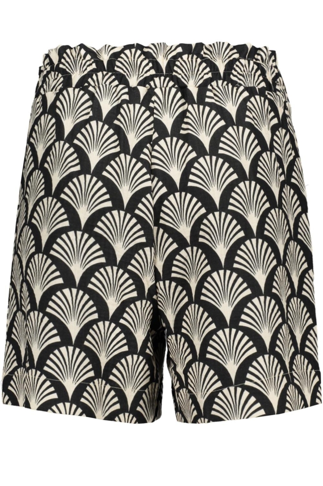 Geisha zwarte dames korte broek | Achteraanzicht