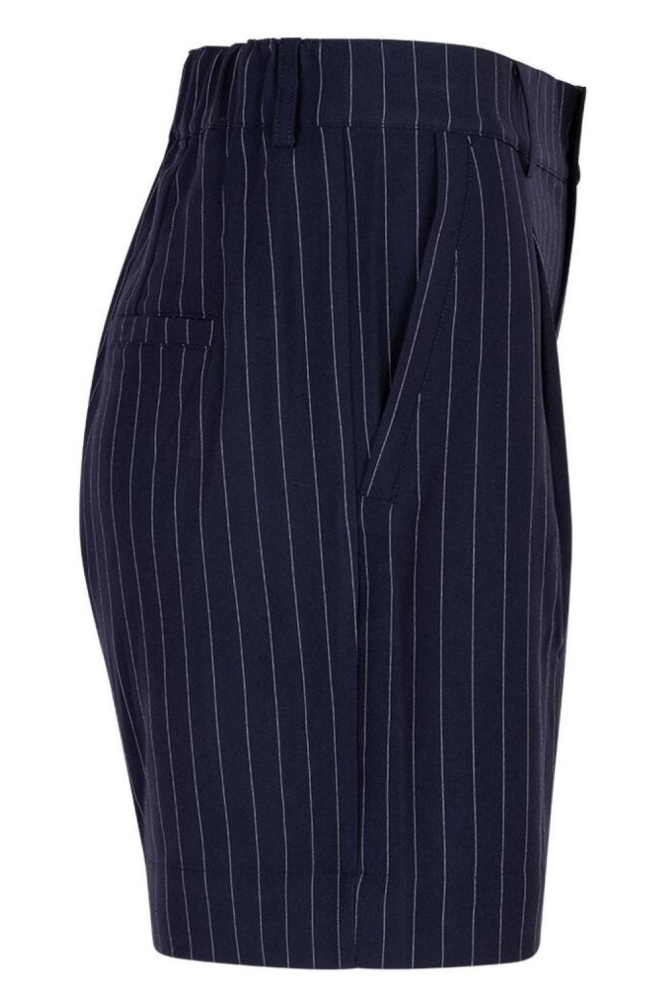 Red Button blauwe dames korte broek | Zijaanzicht