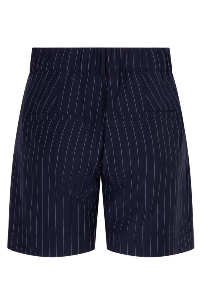 Red Button blauwe dames korte broek | Achteraanzicht