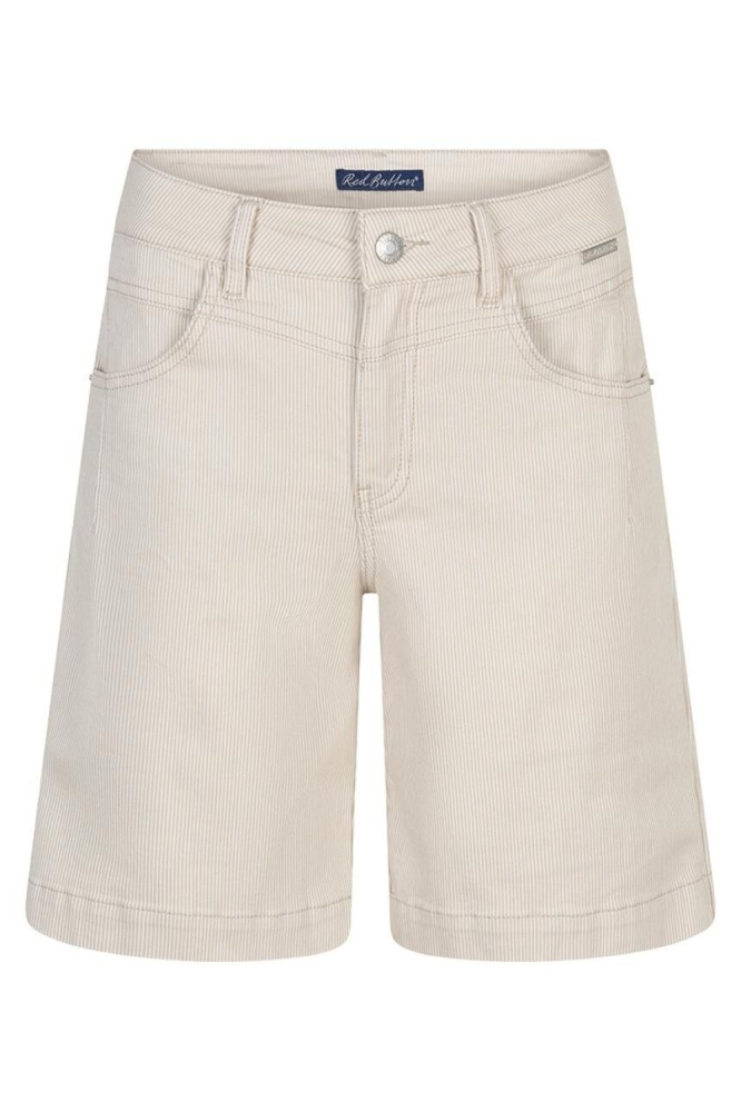 Red Button beige dames korte broek | Vooraanzicht