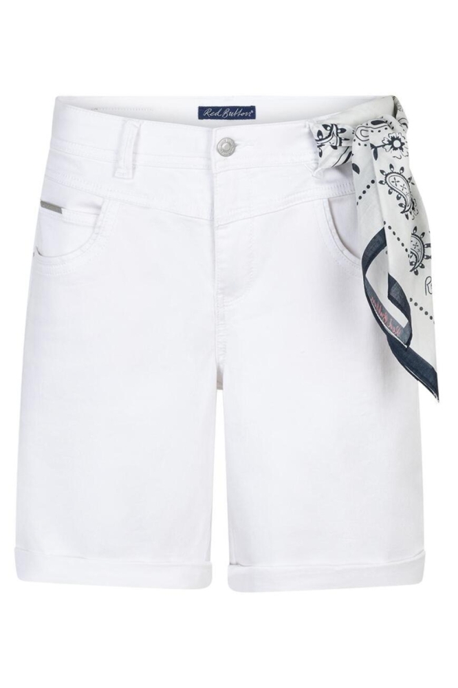 Red Button witte dames korte broek | Vooraanzicht