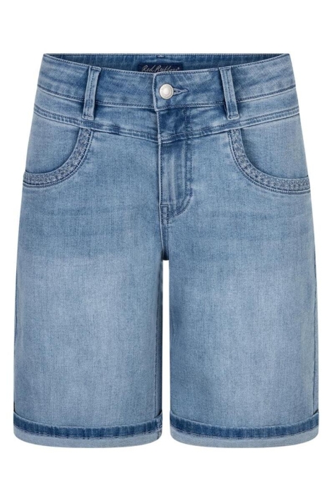 Red Button blauwe dames korte broek | Vooraanzicht