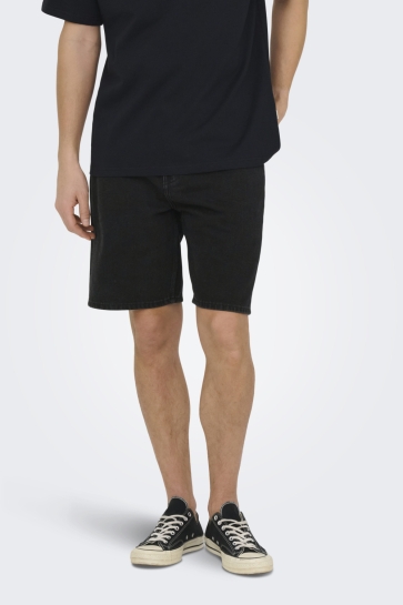 Only & Sons Korte broek ONSEDGE PIM BOX DNM SHORTS NOOS 22036632 Washed Black